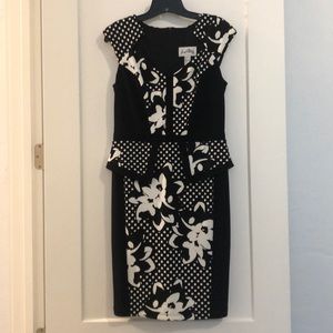Joseph Ribkoff Black & White Dress